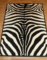 Animal Print Zebra Modern Design Black & Cream Rug Carpet Mat 120cm X 160cm Animal Print Zebra Modern Design Black & Cream Rug Carpet Mat 120cm X 160cm