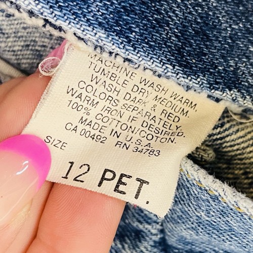 Vintage Lee USA Made High Rise Tapered Jeans 27" Women's Relaxed Stone Wash - Picture 11 of 11