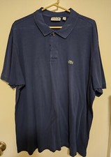 Lacoste Men's Polo Shirt Size 9 Blue Classic Fit Short Sleeve