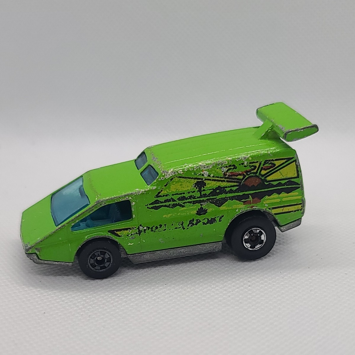 1979 Hot Wheels SPOILER SPORT - Large Rear Window - Green - HONG