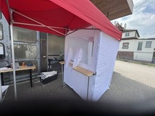 Flohmarkt/ Klapp / Falt / Profizelt mit rotem Dach und Tisch - leihen o. kaufen
