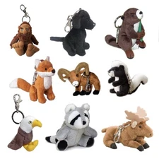 Assorted Animal Keychains Colorful Cute Practical