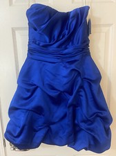David’s Bridal Dress Size 6 short & strapless Horizon Blue New with Tags