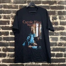 Carol King Tapestry Black T-Shirt Adult Unisex Cotton Tee Sizes