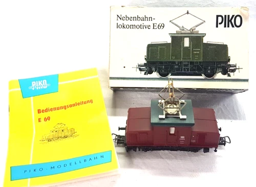 💥👍Piko E 69 05 E69 Rotbraun E-Lok Lokomotive 5/6200 Spur HO DB OVP Beipackz.