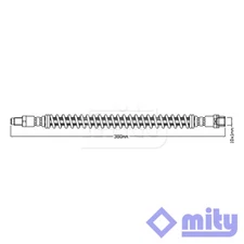Fits Mercedes S-Class 2005- Brake Hose Rear Mity 2214200248