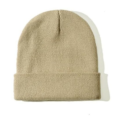 Beanie for Women Men Unisex Cuffed Plain Skull Knit Hat Soft