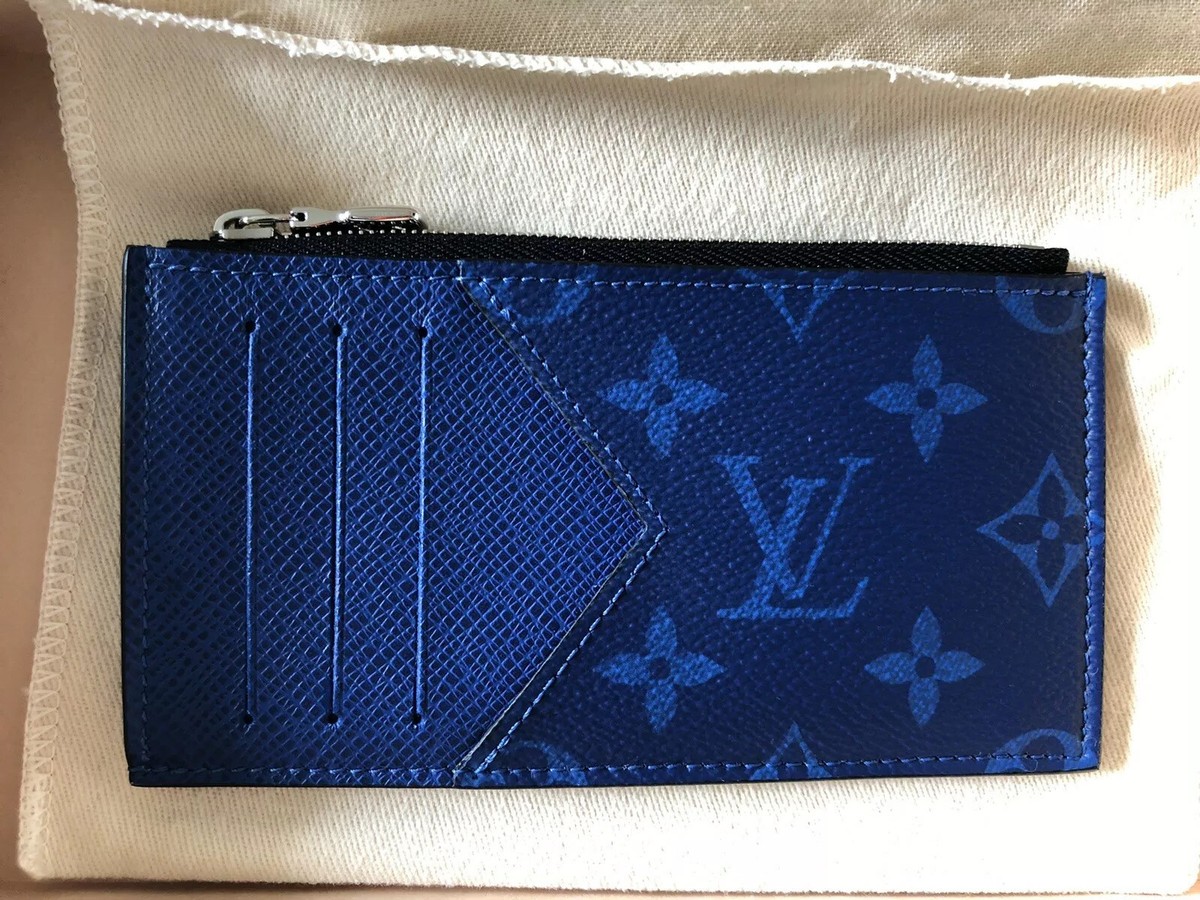 louis vuitton カード・フォルダー M30270 コバルトブル NEW Louis Vuitton TAIGARAMA Coin Card Holder M30270 Cobalt Blue