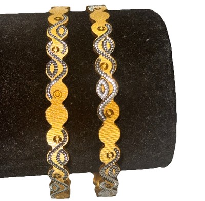 Gold Armreif 2er Set