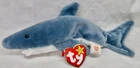 Ty Beanie Baby CRUNCH The Shark With Tags - MINT condition! Vintage