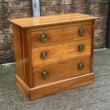 Antique Solid Oak Arts And Crafts Chests Of Drawers