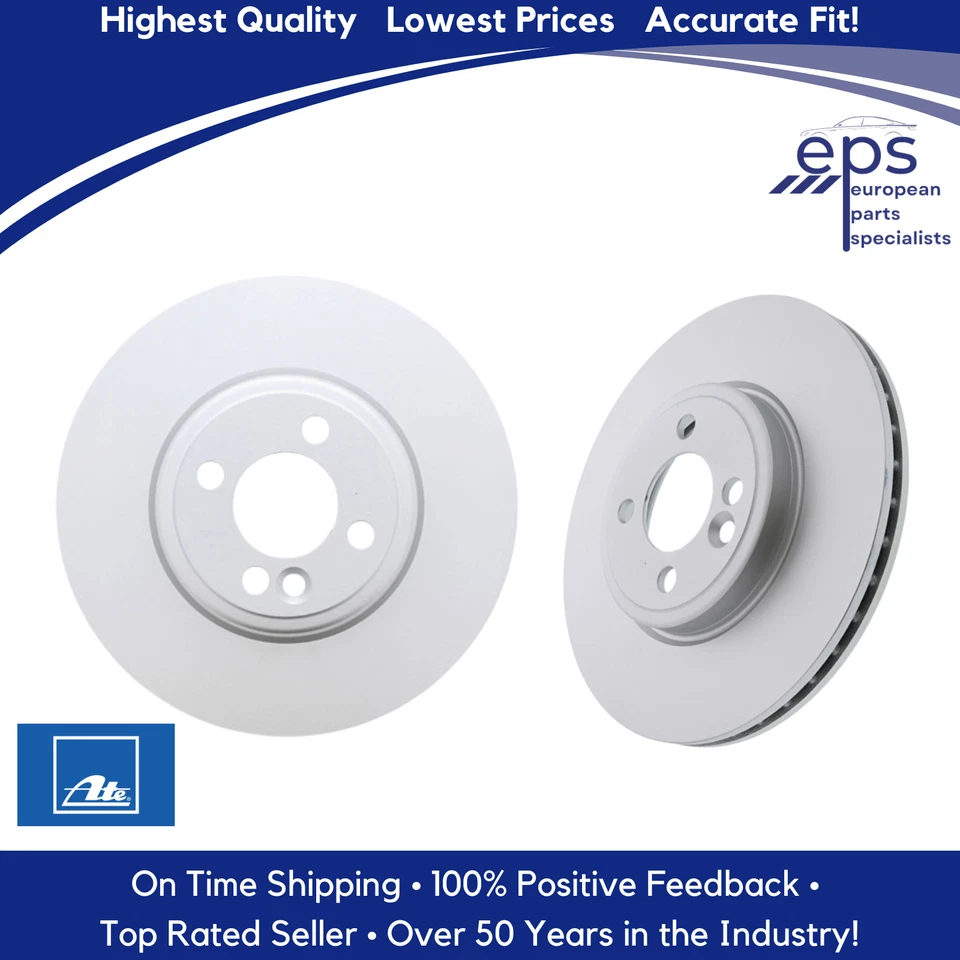 Rotores de disco de freno delanteros Mini Cooper 2006-15 Premium Ate Coated 34 11 6 858 652 Foto 4 de 4