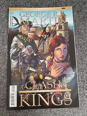 SIGNED Dynamite Comics A Clash of Kings #5 Cover B - George R.R. Martin (2017)