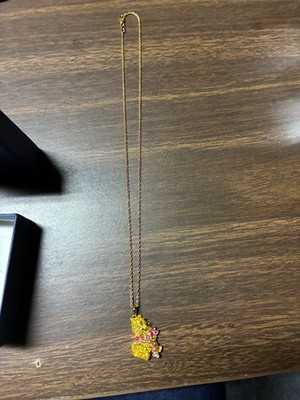 The Bradford Exchange Classic Winnie the Pooh & Piglet Crystal Pendant Necklace