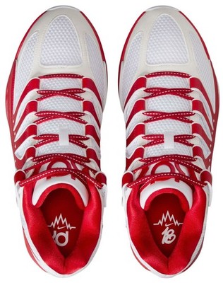 Nike Men's KD 18 White/Red Kevin Durant Rockets Basketball Shoes