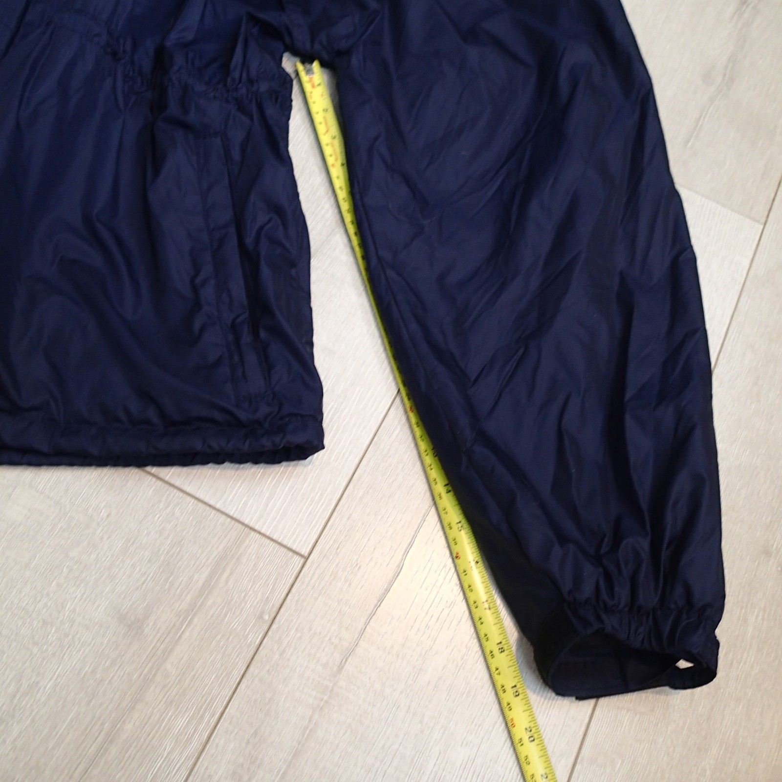 Ralph Lauren Polo Sport Vintage Navy Hooded Windbreaker zip Jacket coat size L thumbnail 15