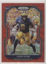 2020 Panini Prizm Rookie Red Wave Prizm 53/149 Josh Uche #369 06wv