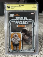 Star Wars #9 Signed By Deep Roy (Droopy McCool) Marvel Comic Graded 9.8