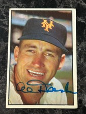 1953 Bowman Color Alvin Dark #19 Auto Autograph  VG-EX @QK06