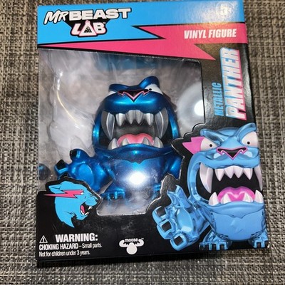 Mr Beast Lab Panther Vinyl Figure Rare Metallic Moose Figure Toy