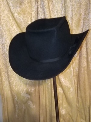 1980s Vintage beaver fur felt cowboy hat 7 1/4 Fort Wort Stockman,  Resistol OEM