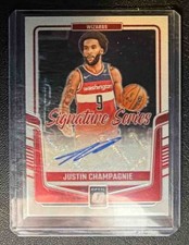 2024 Panini Donruss Optic Justin Champagnie #SS-JUS Signature Series Auto
