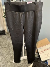 Mixit Knit Leggings Women Size Large BlackFull Length NWT