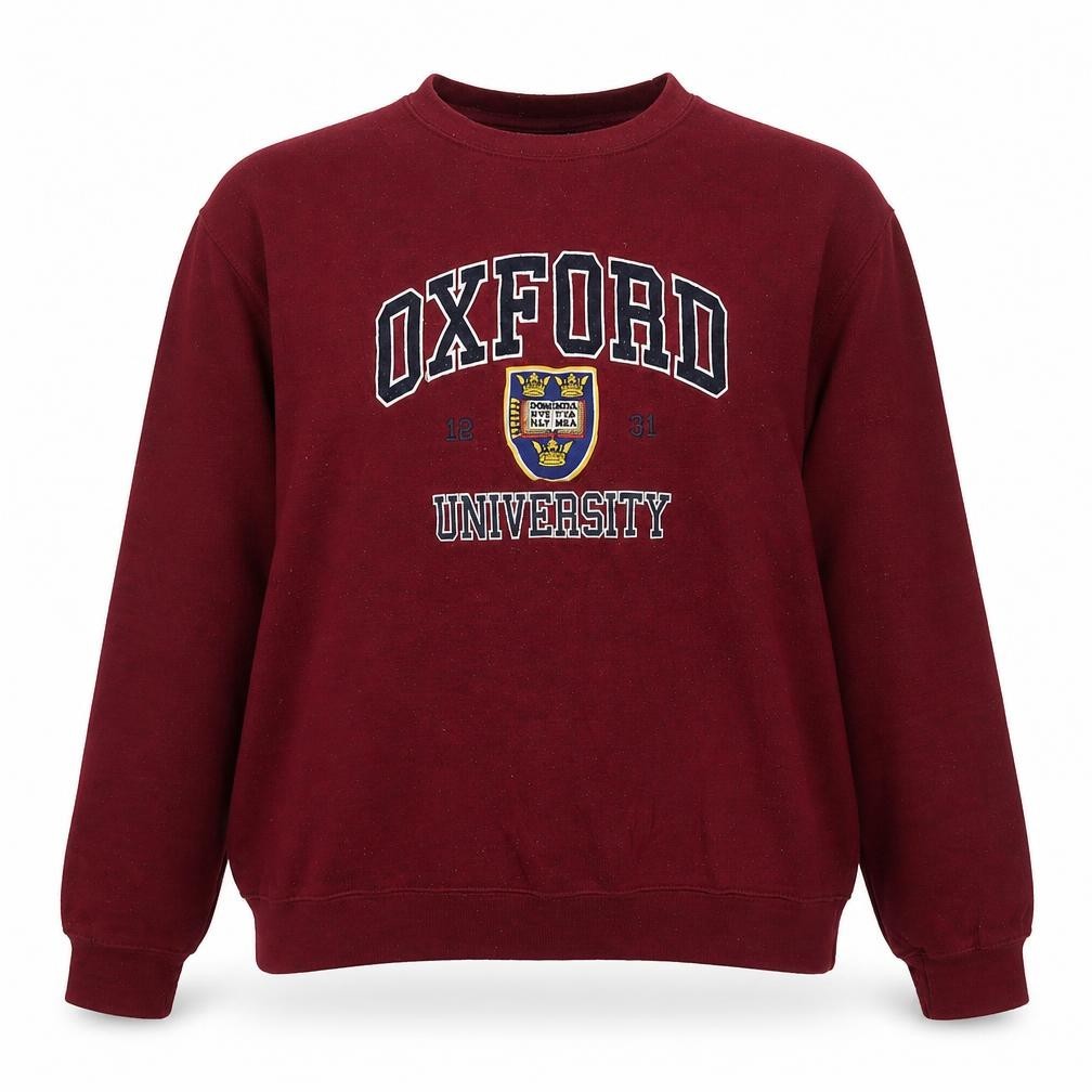Sudadera Pullover Oxford Mujer Talla L UK '' Roja Oxford University Manga Larga