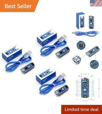 Versatile Nano V3.0 Micro-Controllers - Ideal for Windows, Mac, Linux Users