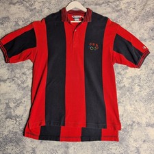 Vintage Champion Polo Shirt Mens L USA Flag Cotton 90s Olympics