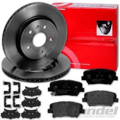 brembo BREMSSCHEIBEN 300mm + BELÄGE VORNE passend für KIA CARENS 4 IV RP