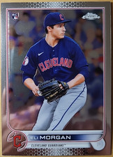 2022 Topps Chrome Eli Morgan #62 Cleveland Guardians Rookie Baseball Card RC MLB. rookie card picture