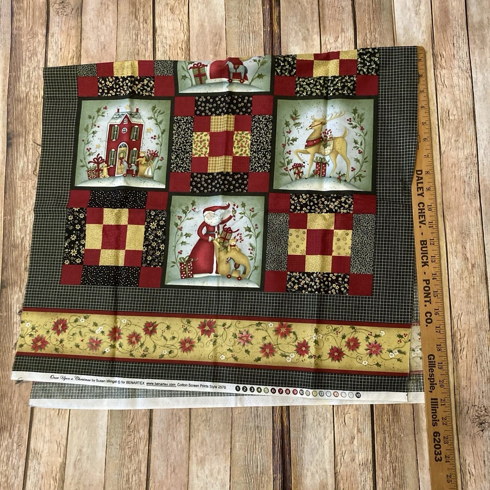 Christmas Quilt Panel “Once Upon A Christmas” By Susan Winget For Benartex - Image 4 of 4