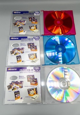 Memorex Colour Dye CD-R Rohlinge 10er Slim Pack farbige Schreibseite  - NEU OVP