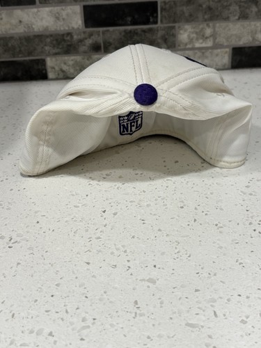 Vintage Minnesota Vikings Reebok Hat Cap Large Print S/M *READ* - Foto 6 di 15