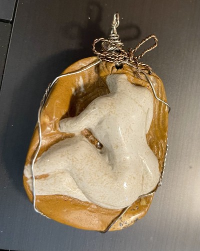 Picture Jasper Stone Pendant Sculpture Art