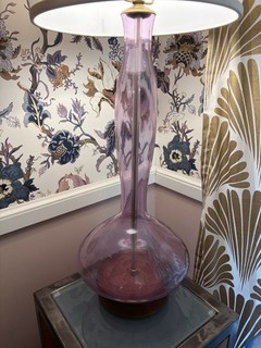 Blenko 5815 Lamp Rosé Wayne Husted Design