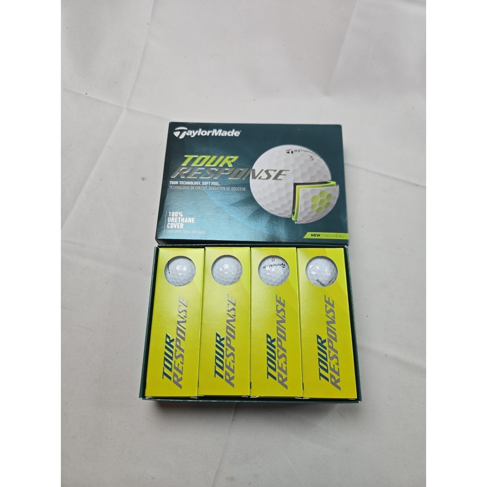 TaylorMade 2022 Tour Response Golf Balls, Men's, White