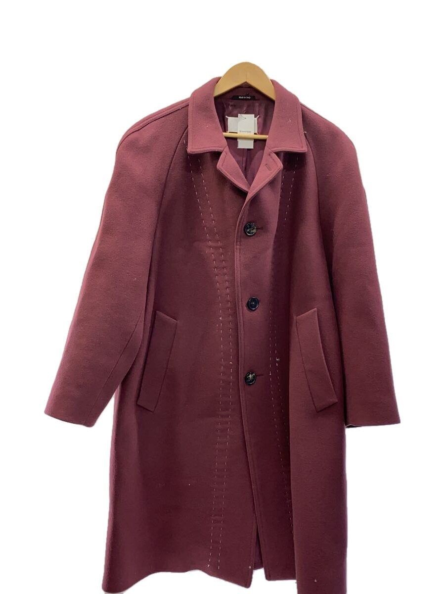 ALTRA Cappotto Maison Margiela altro 20AW punto raglan 40 lana bordeaux tinta unita
