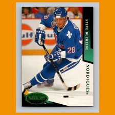 Steve Duchesne #168 1993-94 Parkhurst Emerald Ice Quebec Nordiques Hockey Card