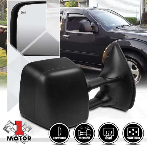 [Right] Passenger Side Power+Heated Extendable Towing Mirror for 05-15 Frontier