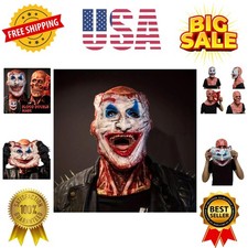 Halloween Skull Mask, Scary Full Head Skeleton With Moving Jaw, Latex Horror