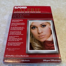 Ilford Galerie Professional Inkjet Smooth Pearl Photo Paper 4 x6 100 Sheets
