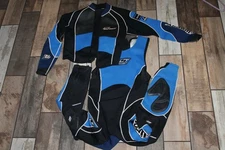 Slippery When Wet 2 Piece Wetsuit, Black Blue, Size XL Mens, Full Body