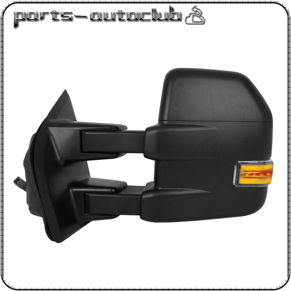 Par de espejos retrovisores laterales de señal térmica de potencia para Ford F-150 2015-20 8 PIN Foto 3 de 4