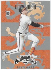 Coby Mayo 2025 Panini Crusade Base Silver Parallel SP #103 Baltimore Orioles RC