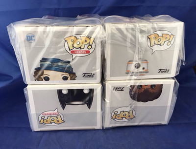 Restposten 4 Funko Pop! Vinyl Figuren Superhelden und Star Wars PORTOFREI