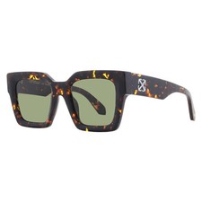 Off-White JACKSON Green Square Unisex Sunglasses OERI13I 6055 50 OERI13I 6055 50