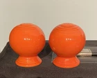 Vintage Fiesta Radioactive Red Salt and Pepper Shakers Fiestaware Homer Laughlin