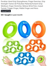 Pnrskter Hand Grip Strengthener, Finger Exerciser, Grip Strength Trainer (6 PCS)